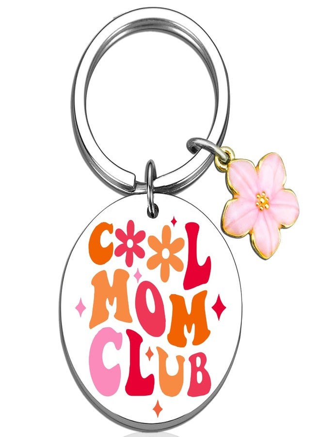 igvean Mom Stocking Stuffers Christmas Mothers Day Birthday Gifts for New Moms Funny Gift for Mom from Daughter Son Pregnant Mother Gifts for Women Cool Moms Club Keychain - Image 1
